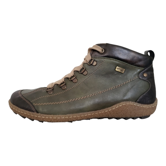 Remonte R4779-52 Color Havanna/Leaf Green Leather Ankel Boot - Picture 4 of 4